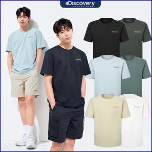 디스커버리 25SS 여름신상 남성 에버딘 스몰로고 반팔티셔츠 DMRS63053