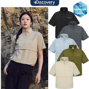 디스커버리 25년신상 고윤정 프레시벤트 여성 트레이닝 반팔 아노락 DWTR93053