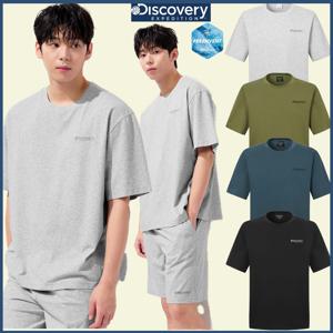 디스커버리 25S/S 여름 신상 오버핏 남성 경량 트레이닝 반팔 티셔츠 DMTR65053