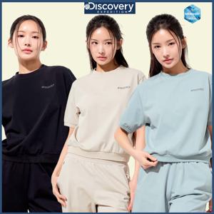 디스커버리 25S/S 여름 신상 워시드 여성 경량 반팔 맨투맨 DWTR94053