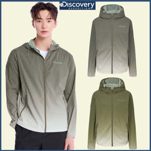 디스커버리 25S/S 여름 신상 오버핏 남성 등고선 프린트 바람막이 DMWJ79053