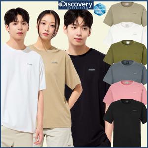 디스커버리 25S/S 여름 신상 남여공용 워싱 스몰로고 반팔티셔츠 DXRS7B053