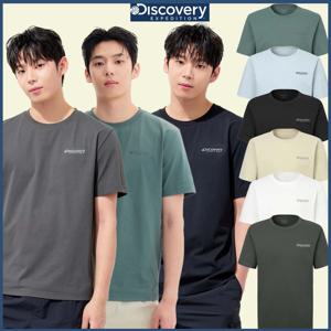 디스커버리 25S/S 여름 신상 남성 에버딘 스몰로고 반팔티셔츠 DMRS63053