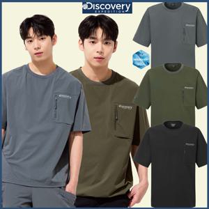 디스커버리 25S/S 여름 신상 남여공용 폴튼 트레이닝 포켓 티셔츠 DXTR7C053