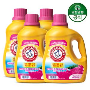 세탁세제 트로피컬 파라다이스 3L 4개 미세먼지 (일반/드럼 겸용)