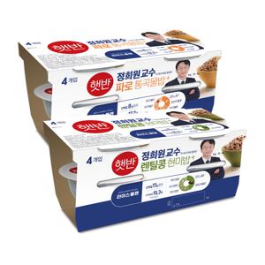 햇반 렌틸콩 현미밥 190g x4개+파로 통곡물밥 190g x4개