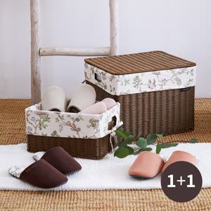 [1+1] 엘더우드 코듀로이 실내용 슬리퍼 M/L