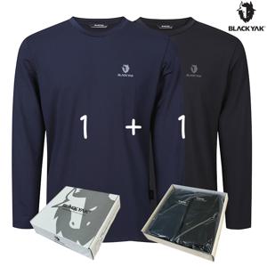 [택가:6.5만원](공용) 블랙야크 2PACK 라운드더블 긴팔티1+1