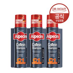 카페인 샴푸 C1 모발 강화 250ml x 3