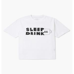 [코오롱스포츠] 남녀공용 그래픽 티셔츠 SLEEP DRINK JWTCM24801WHX