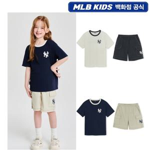 [MLB키즈] 스트릿 베이직 로고 티셔츠 세트 7AS1B3253