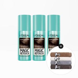매직 리터치 새치 스프레이 75ml 3개+스누피 타올 1장(랜덤)
