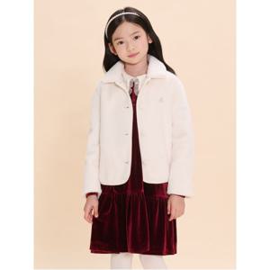 [30%OFF]여아 퍼 코트 - 아이보리
