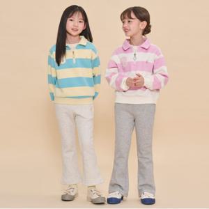 [30%OFF]24FW 기모 여아 빅 스트라이프 스웨트 세트