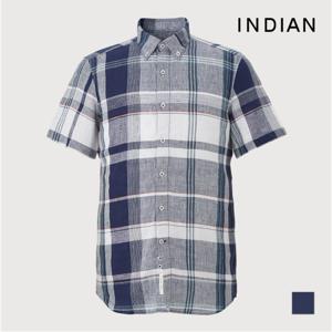 [INDIAN] 린넨 멀티 빅체크 셔츠_MIUNSXM4161