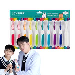 엑스퍼트 초극세모 불소모 어린이 칫솔 3단계 10개입