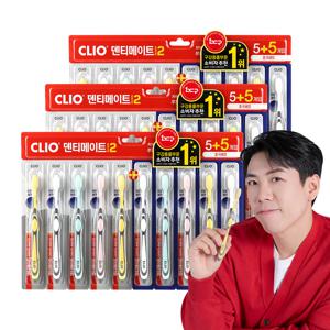 덴티메이트 시즌2 초극세모 칫솔 5+5입x3세트
