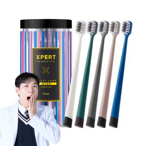 엑스퍼트 멀티케어 와이드 항균 초극세모 칫솔 15개입