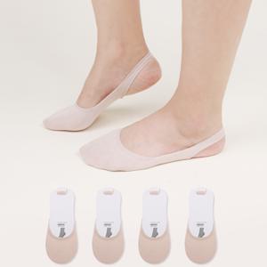 여성용 무봉제 끈 누드 덧신 5켤레