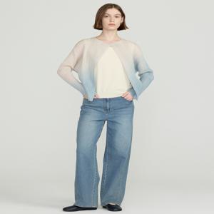 [닥스 여성] [[25SS]] DLJA5BP21B1 [D-PLEATS] 블루 그라데이션 가디건 겸용 긴팔 플리츠 자켓