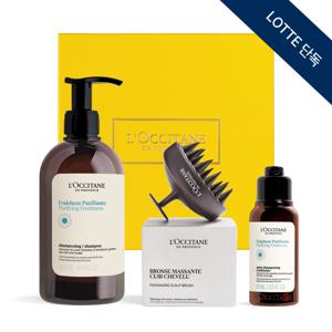 [롯데백화점](기프트)(단독) 퓨리파잉 프레시니스 샴푸 500ml 세트(+두피 브러쉬+디럭스)