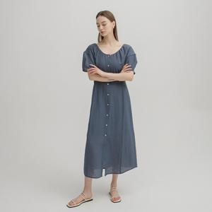 [나인] [정상가 :149000원] 린넨 스트럭쳐 원피스OP-5907