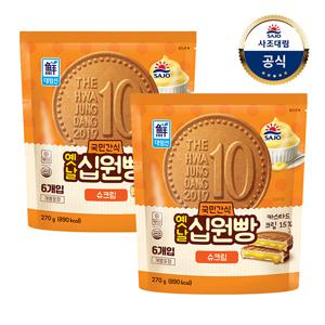 대림냉동 옛날십원빵 슈크림 270g 2개
