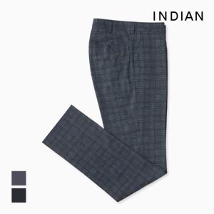 [INDIAN] 글렌체크 노턱 팬츠_MITDLVM3101