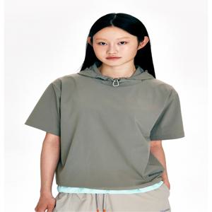 [코오롱스포츠] 여성 반팔 후디 SET UP TVTCM24696GKH