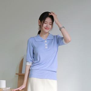 32번 [최초가 89,000원]페어리 썸머 버튼 카라니트 4종세트