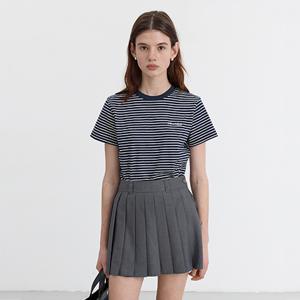 던스트 ESSENTIAL STRIPE LOGO T-SHIRT_UDTS5B232N2