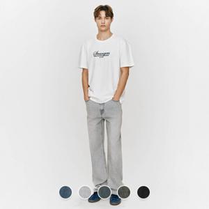 지오다노 남성 여름 배기 와이드핏 쿨맥스 청바지 데님 팬츠 115549/01115549
