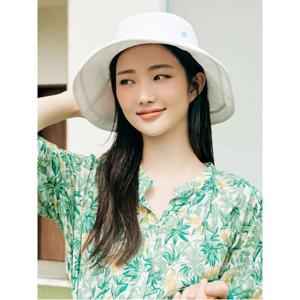 빈폴ACC 나일론 혼방 솔리드 버킷햇  화이트BE438BL051