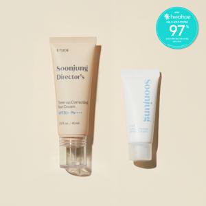 [기획세트] 순정 디렉터 톤업 수정 선크림 50ml + 폼 클렌저 20ml /자외선차단 /썬크림