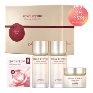 [기획/가정의달선물추천]피오니 주름흔적 기획(앰플50mlx2+크림60ml+화장솜) [사은]피오니콜라겐겔마스크1매