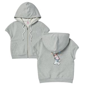 [최초가 89,000원] [WOMENS EDITION] 뉴 아폴로 케어베어 크롭 후드집업 그레이