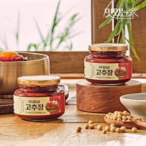 무화당 100% 국산 찹쌀없는 알룰로스 저당 고추장 250g x 2개