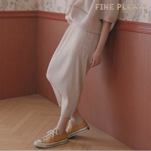 [FINE PLEATS] 피네 플리츠 배기팬츠 원 아이보리