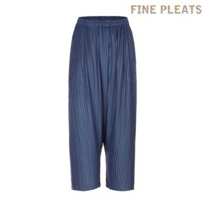 [FINE PLEATS] 피네 플리츠 배기팬츠 투 군청