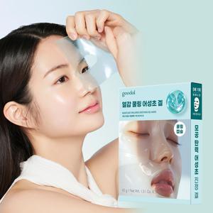 [콜라겐에센스 최대용량 43g] 어성초 히알루론 수딩 겔마스크 5매 기획
