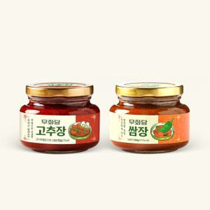 무화당 100% 국산 저당 장류 2개 세트 (쌈장+고추장)