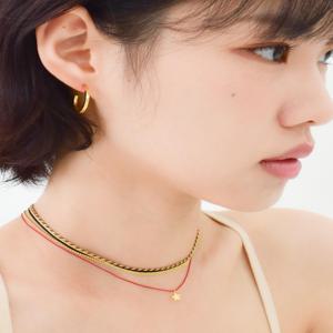 [비쥬주앙] 타이니 스타 포인트 실크 목걸이