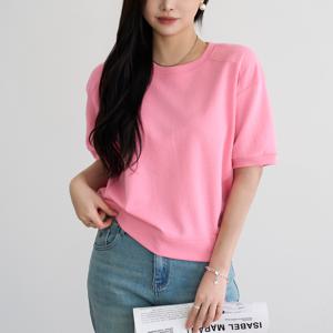 백패치 절개 반팔 맨투맨 #112136
