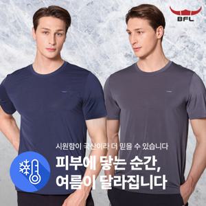 BFL 쿨베일 남성 냉감 라운드 일상복 데일리 반팔 티셔츠(M6SS44)