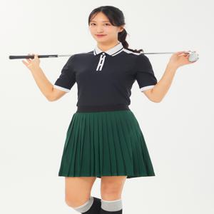 여성 골프 5부소매 폴로 티셔츠 VLTSN304_BK