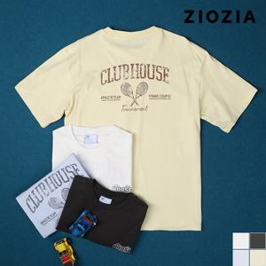 오버핏 코튼 그래픽 반팔티셔츠 (AED2TR3184)
