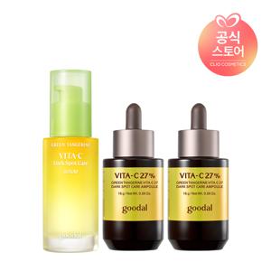 [데이&나잇잡티케어SET]청귤 비타C27 앰플 25AD x2+청귤 비타C 세럼 30ml [사은]청귤세럼마스크5매+청귤클렌징폼150ml