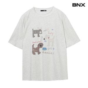 정상가:49,000원 ㅣ 프린팅 라운드넥 반팔 티셔츠 (BX1TS026L0)