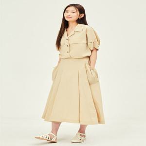 스트링 포켓 백 밴딩 스커트 GP6A0SKR51