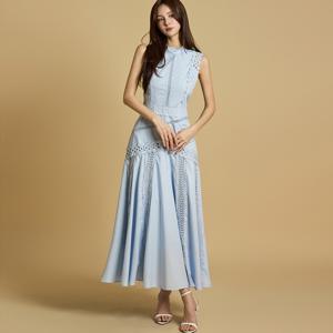 D5243 펀칭 레이스 원피스